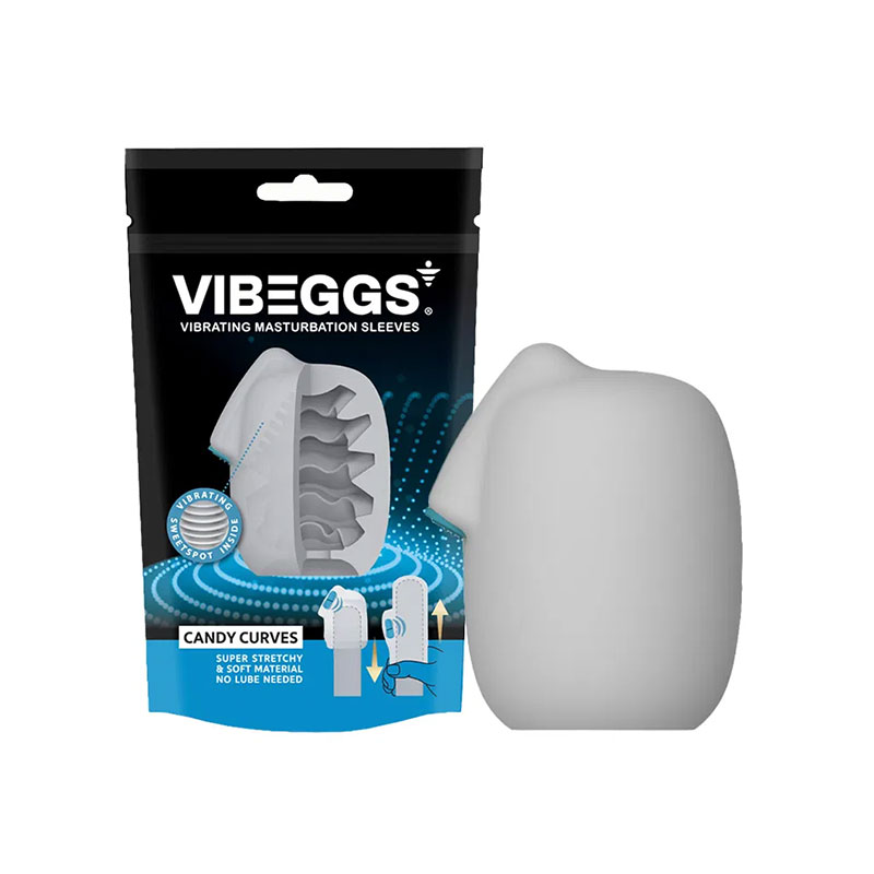 VIBEGGS - Candy Curves Vibrerende Masturbatie Sleeve - Desireshop.nl