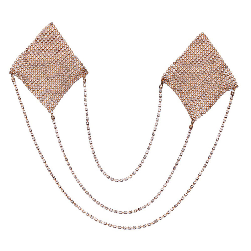 Tepelstickers Square Gold - Desireshop.nl