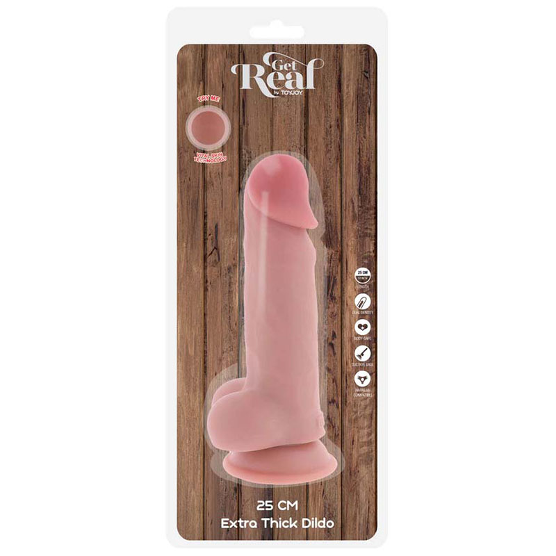Deluxe Dual Density Thick Dildo 25 cm - Desireshop.nl