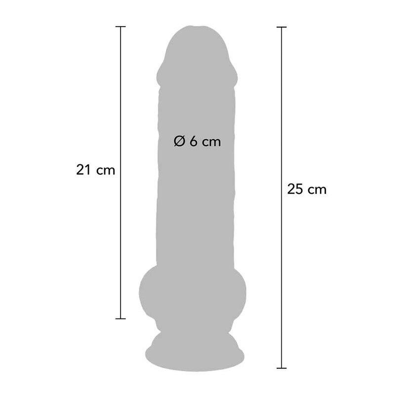 Deluxe Dual Density Thick Dildo 25 cm - Desireshop.nl