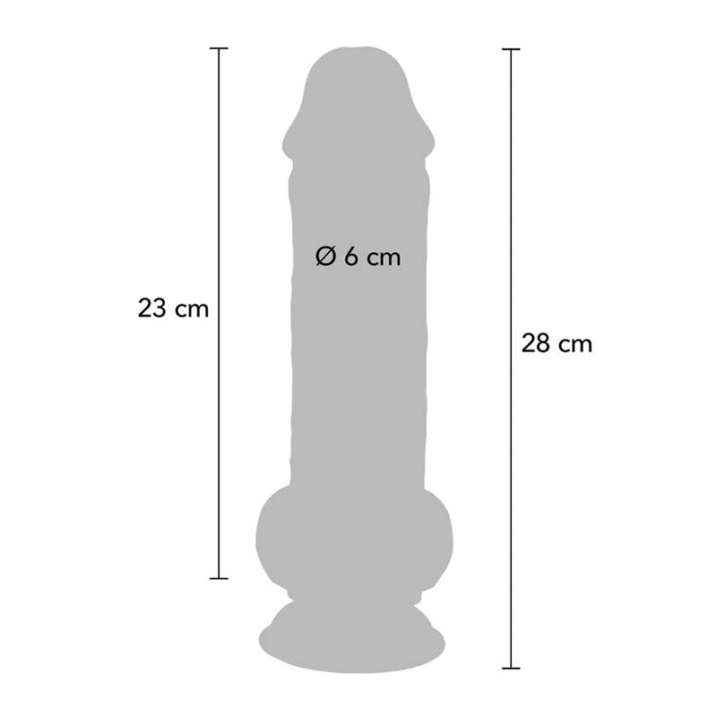 Deluxe Dual Density Thick Dildo 28 cm - Desireshop.nl