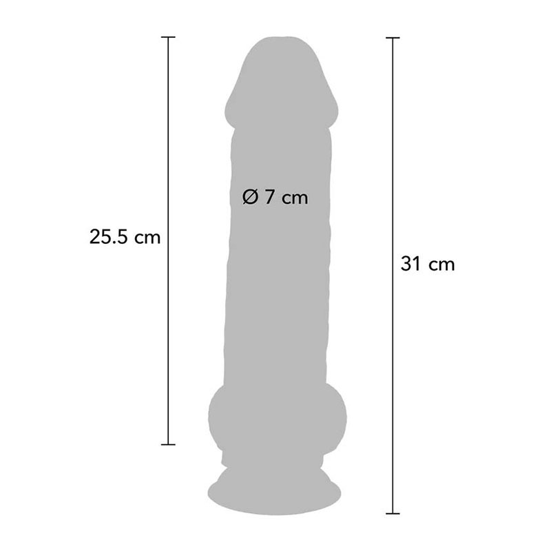 Deluxe Dual Density Thick Dildo 31 cm - Desireshop.nl