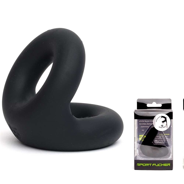 Liquid Silicone Rugby Ring Black - Desireshop.nl