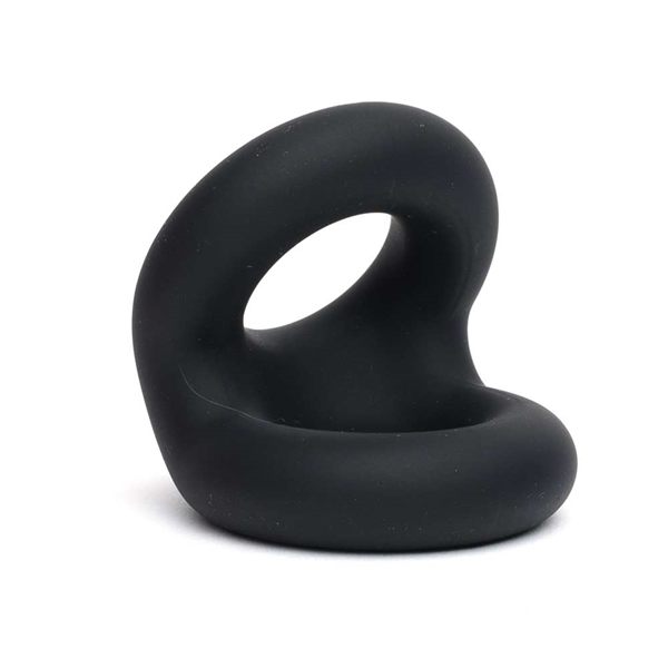 Liquid Silicone Rugby Ring Black - Desireshop.nl