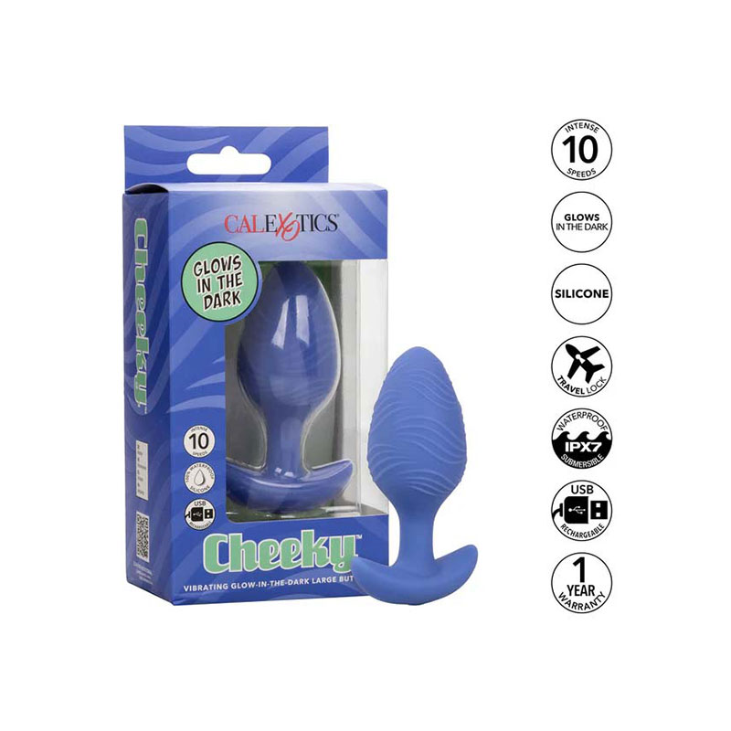 Cheeky Glow Vibrating Plug L - Desireshop.nl