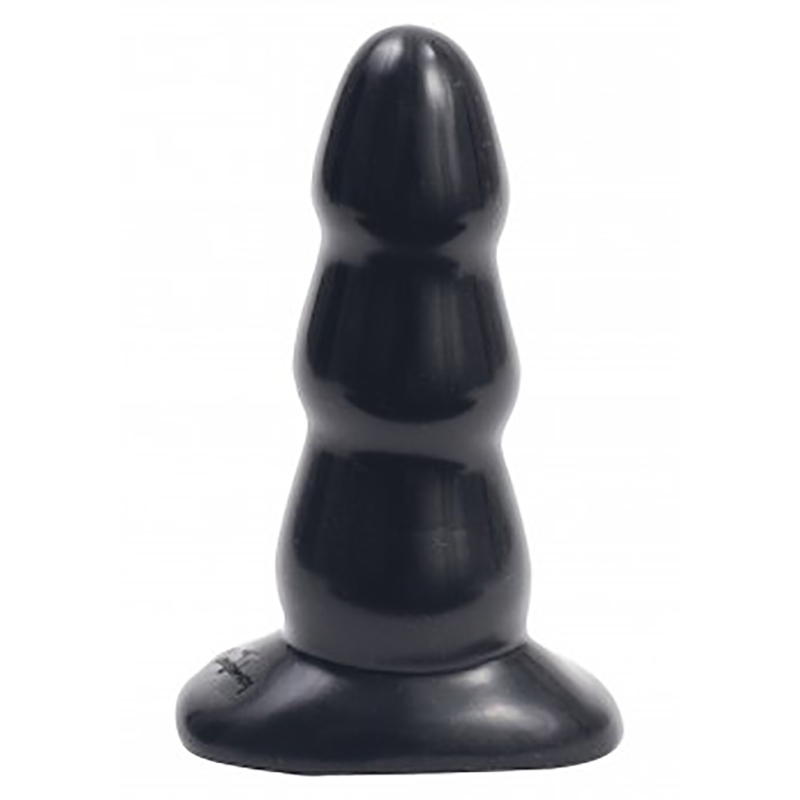 Buttplug Triple Ripple Medium Black - Desireshop.nl - Discreet en voordelig