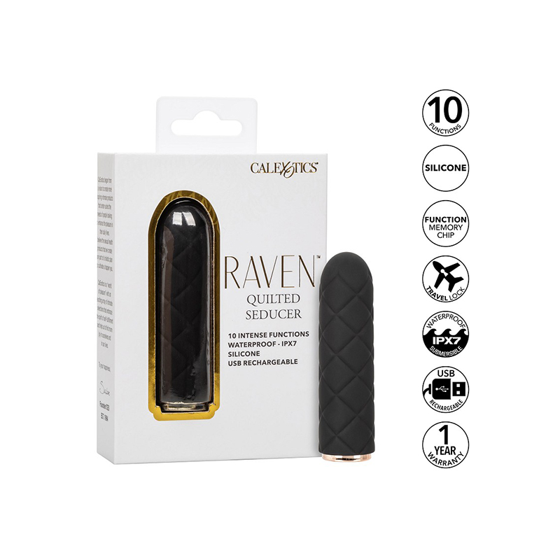 CalExotics – Raven Quilted Seducer - Afbeelding 5