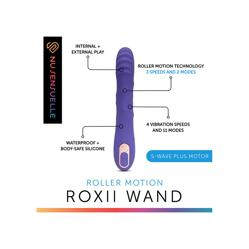 Nu Sensuelle - Roxii Roller Motion Wand Violet - Afbeelding 5
