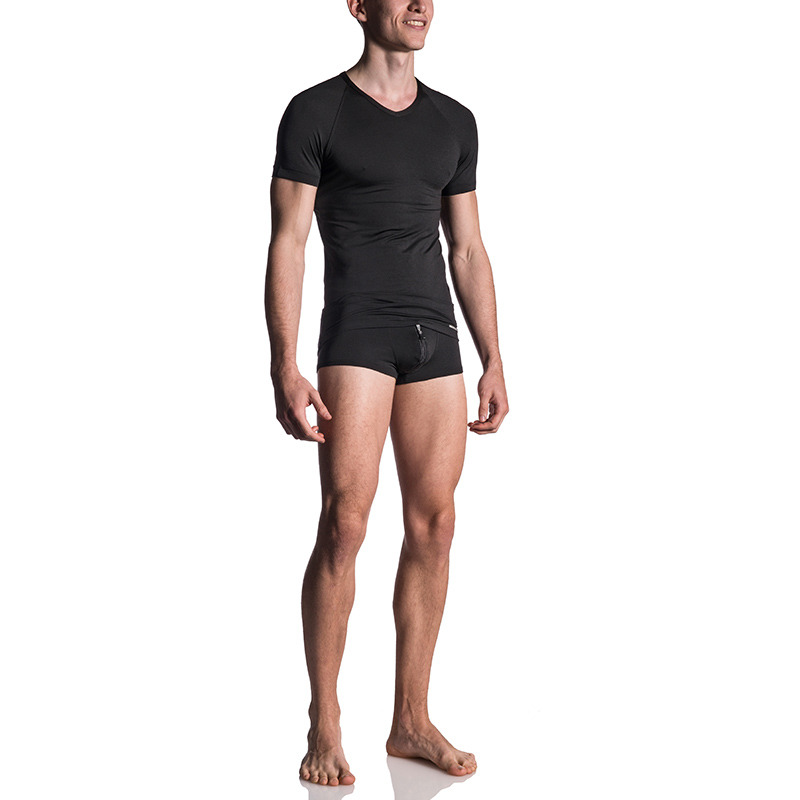 Manstore - M800 V-Neck Tee reg. Black - Desireshop.nl