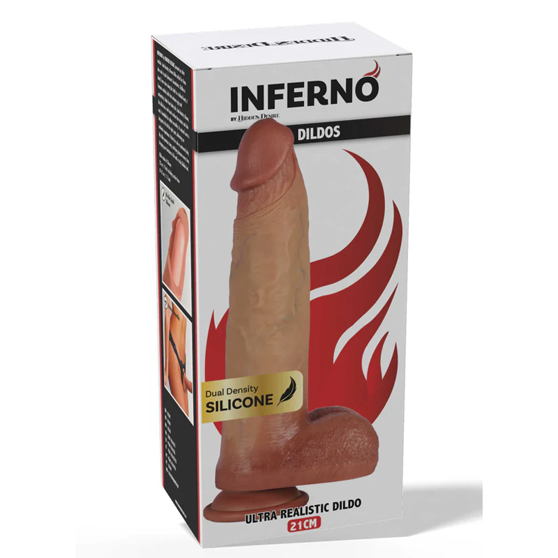 Hidden Desire - Realistische Siliconen van Dildo 21 cm - Desireshop.nl