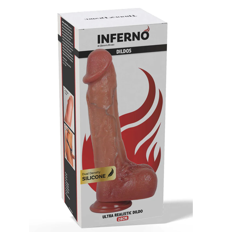 Hidden Desire - 28 cm Lange Realistische Siliconen Dildo
