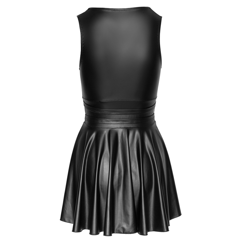 Cottelli - Flared Wetlook Mini jurkje - Afbeelding 5