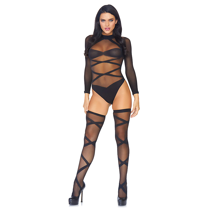 Leg Avenue - Bodysuit And Thigh Highs - Afbeelding 3