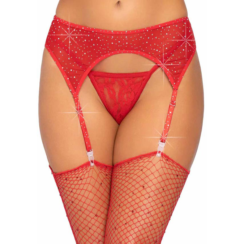 Leg Avenue - Roxy Strass Jarretelgordel - Desireshop.nl