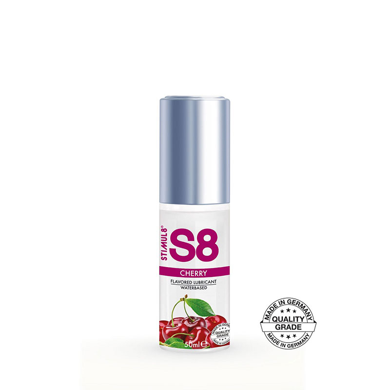 S8 - Waterbased Flavored glijmiddel Kers 50ML - Desireshop.nl