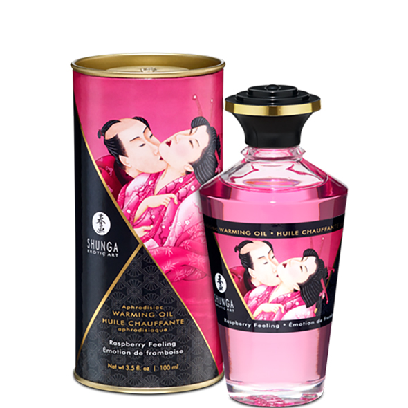Shunga Aphrodisiac Verwarmende Olie Framboos - Desireshop.nl