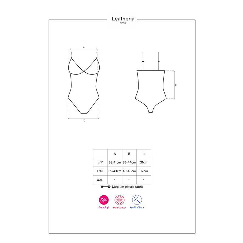 Obsessive Leatheria Teddy - Desireshop.nl