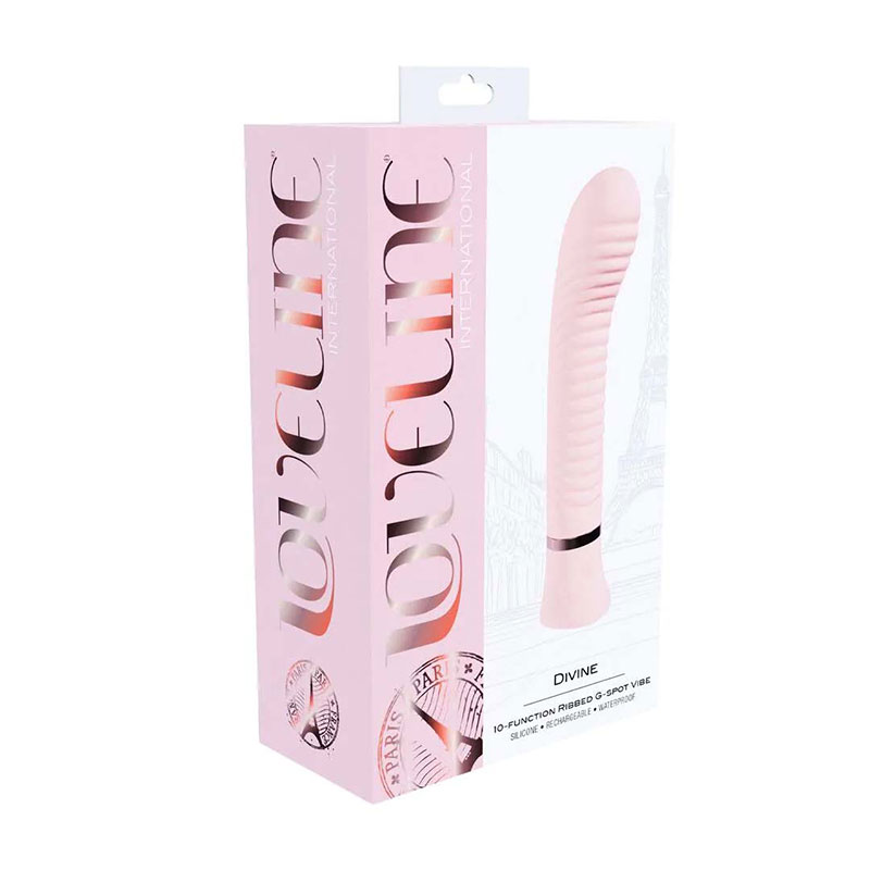 Loveline – Divine Geribbelde G-spot Vibrator - Desireshop.nl