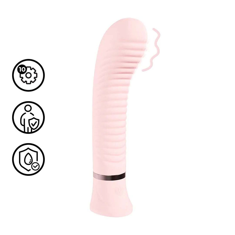 Loveline – Divine Geribbelde G-spot Vibrator - Desireshop.nl