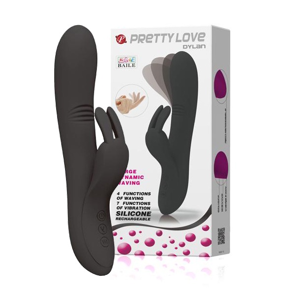 Pretty Love Dylan Black - Rabbitvibrator - Desireshop - Alkmaar