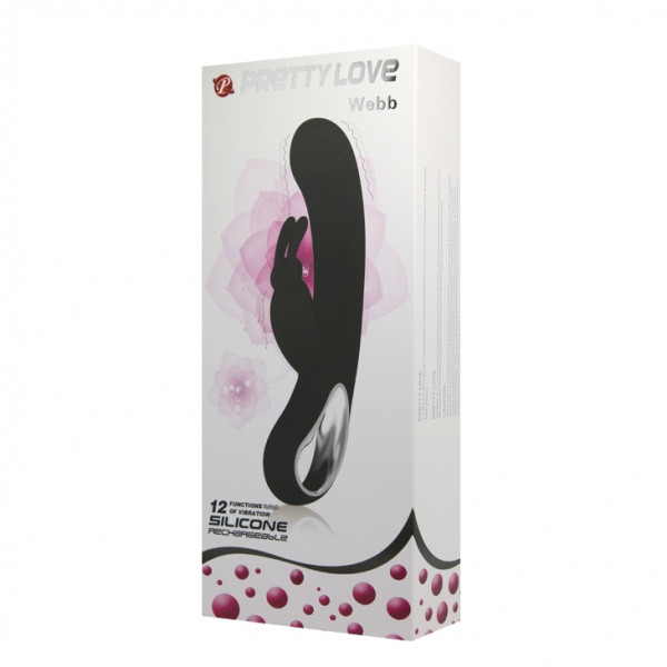Pretty Love Webb Black - Rabbitvibrator - Desireshop - Alkmaar
