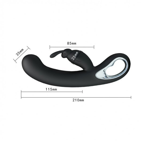 Pretty Love Webb Black - Rabbitvibrator - Desireshop - Alkmaar