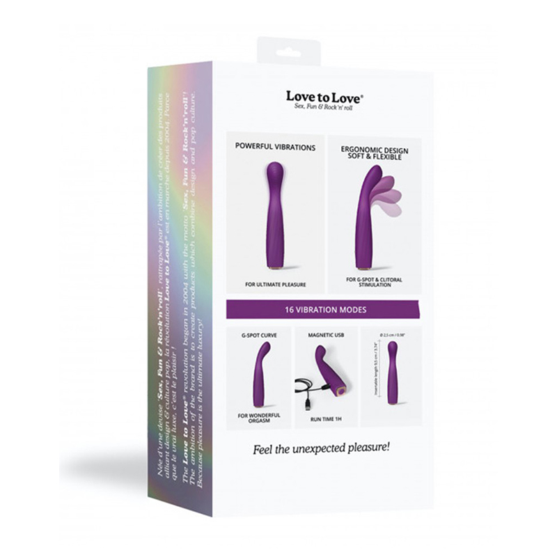 Love to Love - Vibrating Feel Me G-Spot Vibrator Paars - Afbeelding 7