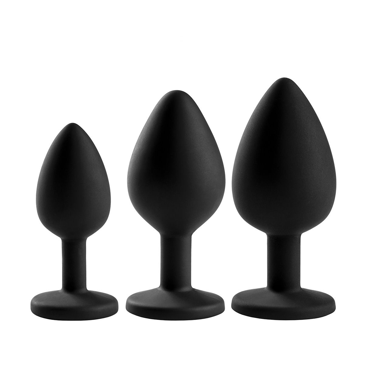 3 Plugs Set Elegant Black - Desireshop.nl
