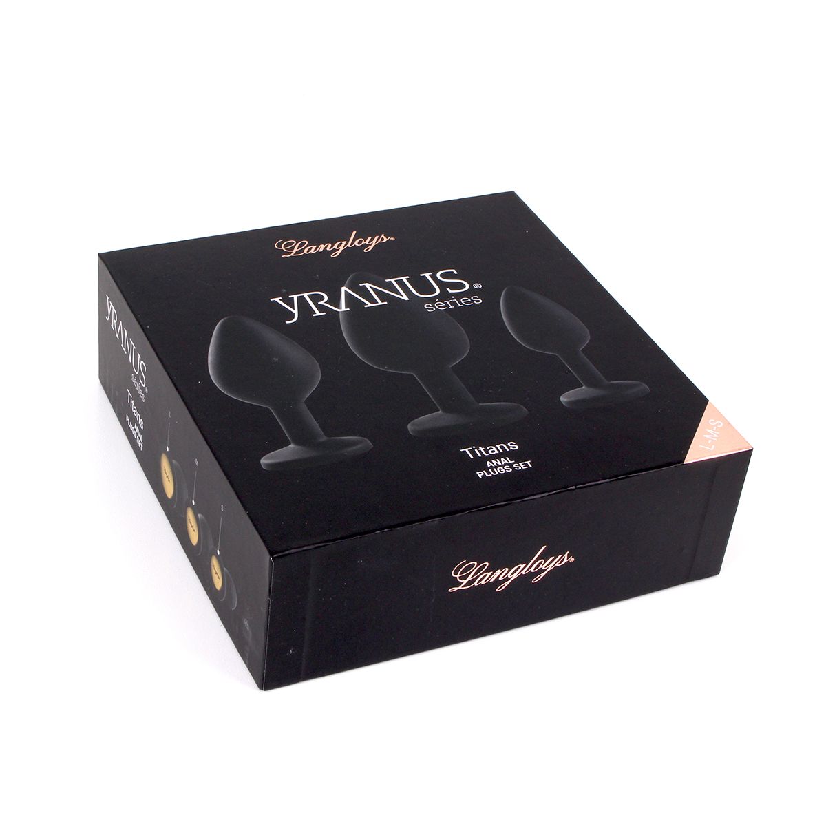 3 Plugs Set Elegant Black - Desireshop.nl