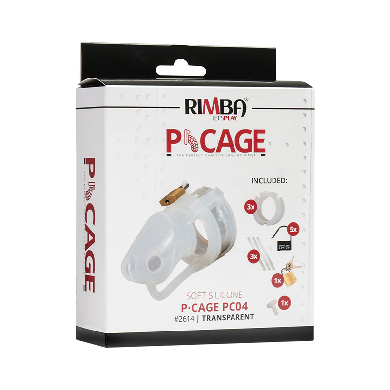 Rimba P-Cage - P-Cage PC05 Soft silicone Peniskooi Wit - Afbeelding 12