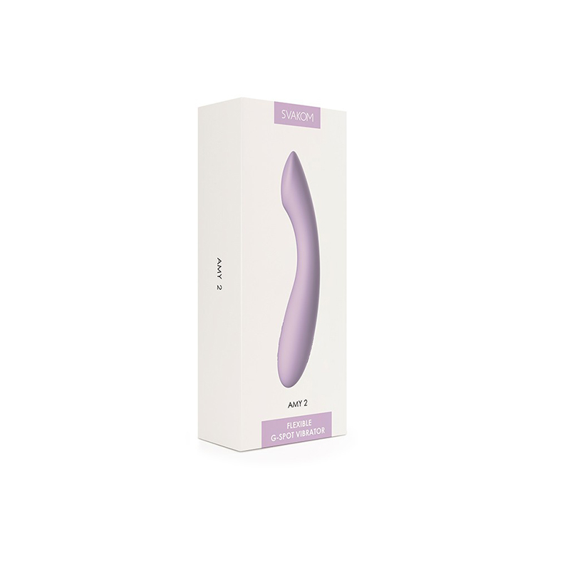 Svakom - Amy 2 Flexibele G-Spot Vibrator Lila - Afbeelding 4