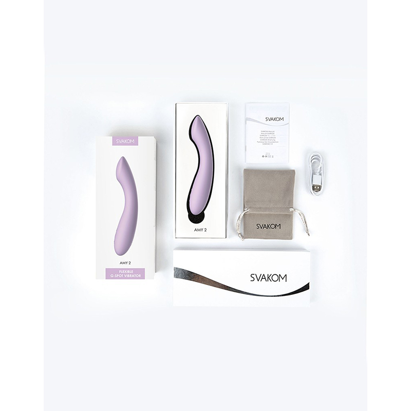Svakom - Amy 2 Flexibele G-Spot Vibrator Lila - Afbeelding 2