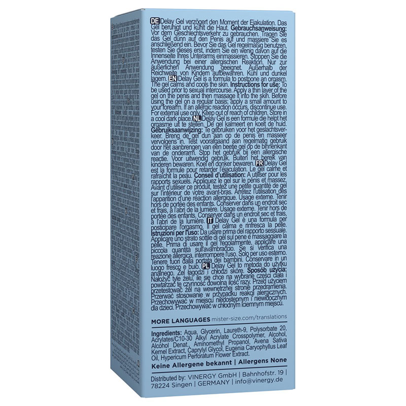 Mister Size - Delay Gel - Desireshop.nl