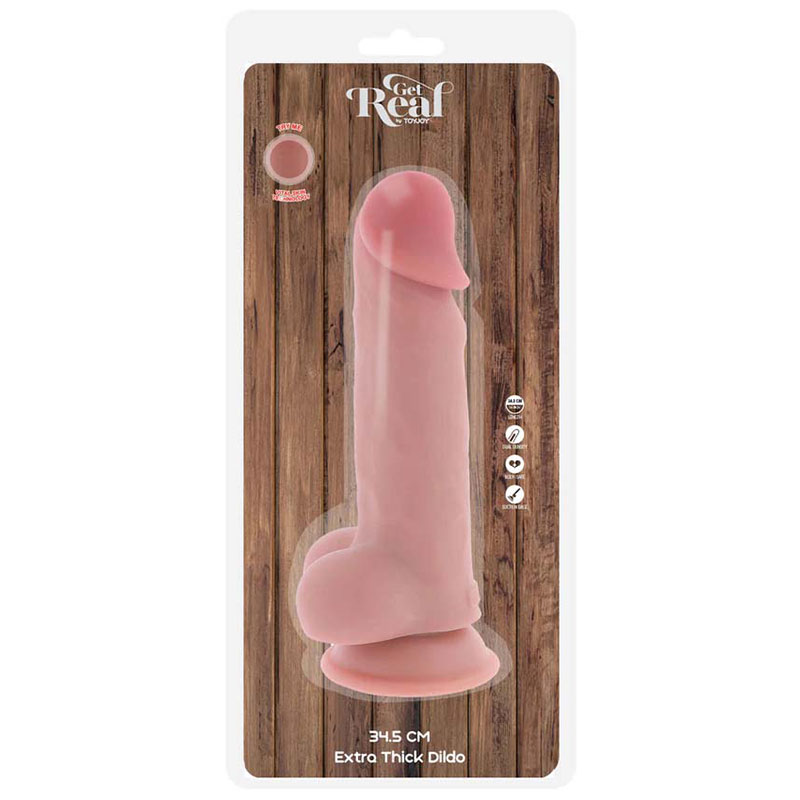 Deluxe Dual Density Thick Dildo 34,5 cm - Desireshop.nl