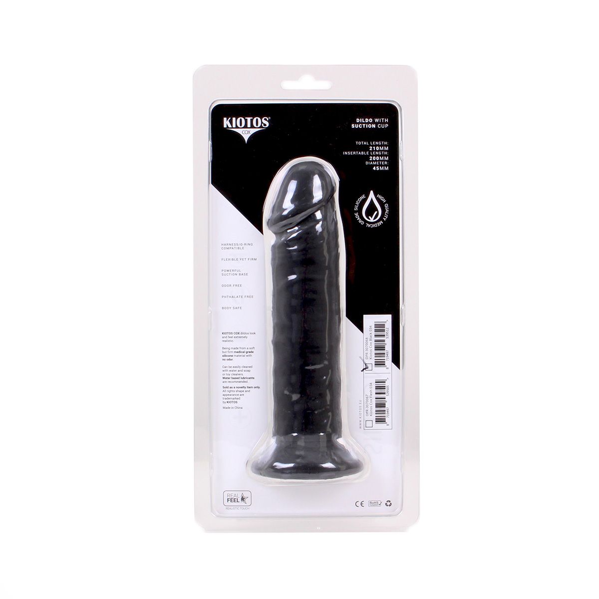 COX Black 034 Silicone Dildo - Desireshop.nl - Alkmaar